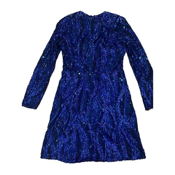 French Connection Deniz Embellished Mini Dress in color Surf The Web sz 6 - Picture 8 of 15